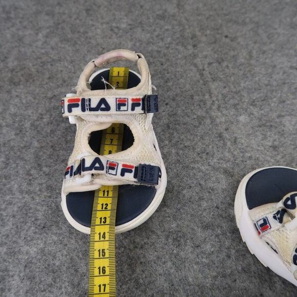 Fila Shoes Baby 5 Sandals Disruptor Strappy Logo Active Y2k 90s Toddler Sporty - Picture 12 of 12